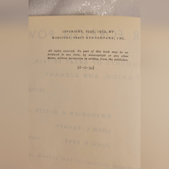 VTG HC 1952 Textbook Major Foreign Powers Revised Edition Gwendolen. M Carter - Picture 6 of 16